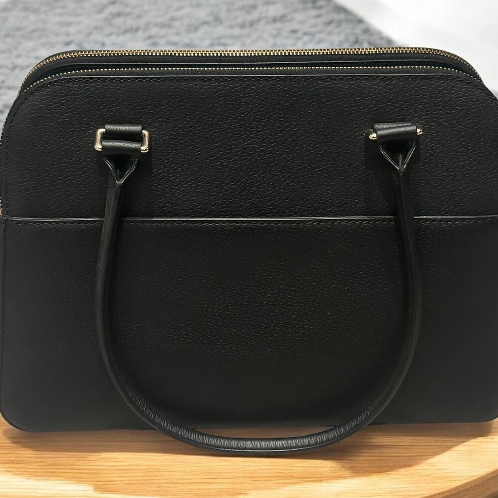 Kate Spade Triple Compartment Leather Bag, Black - Picture 3 of 6